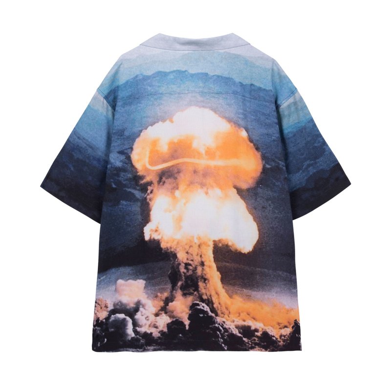 NO NUKES BUTTON UP