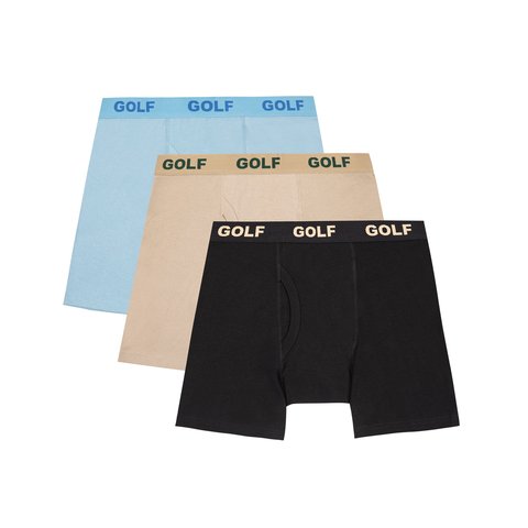 Golf Wang 3PK LOGO BOXER BRIEFS by GOLF WANG - $45.00