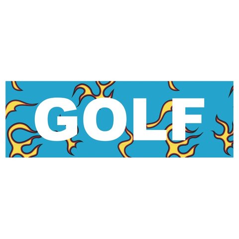 Golf Wang FLAME STICKER by GOLF WANG - $5.00
