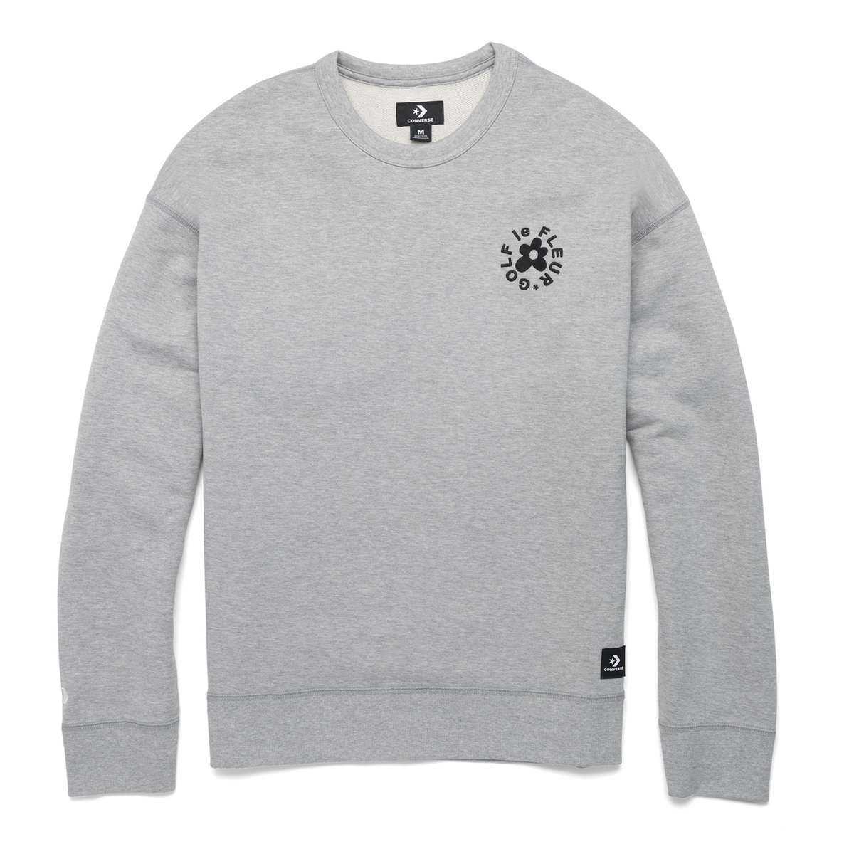 Golf Wang 
CONVERSE X GOLF Le FLEUR ESSENTIAL EMBROIDERED CREWNECK (Autumn) - $60.00