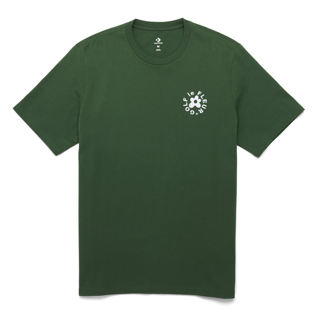 Golf Wang CONVERSE X GOLF LE FLEUR ESSENTIAL EMBROIDERED TEE (Autumn) - $40.00