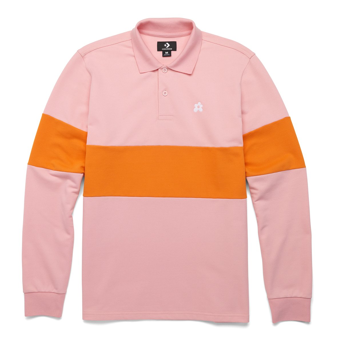 CONVERSE X GOLF LE FLEUR FLOWER EMBROIDERED POLO