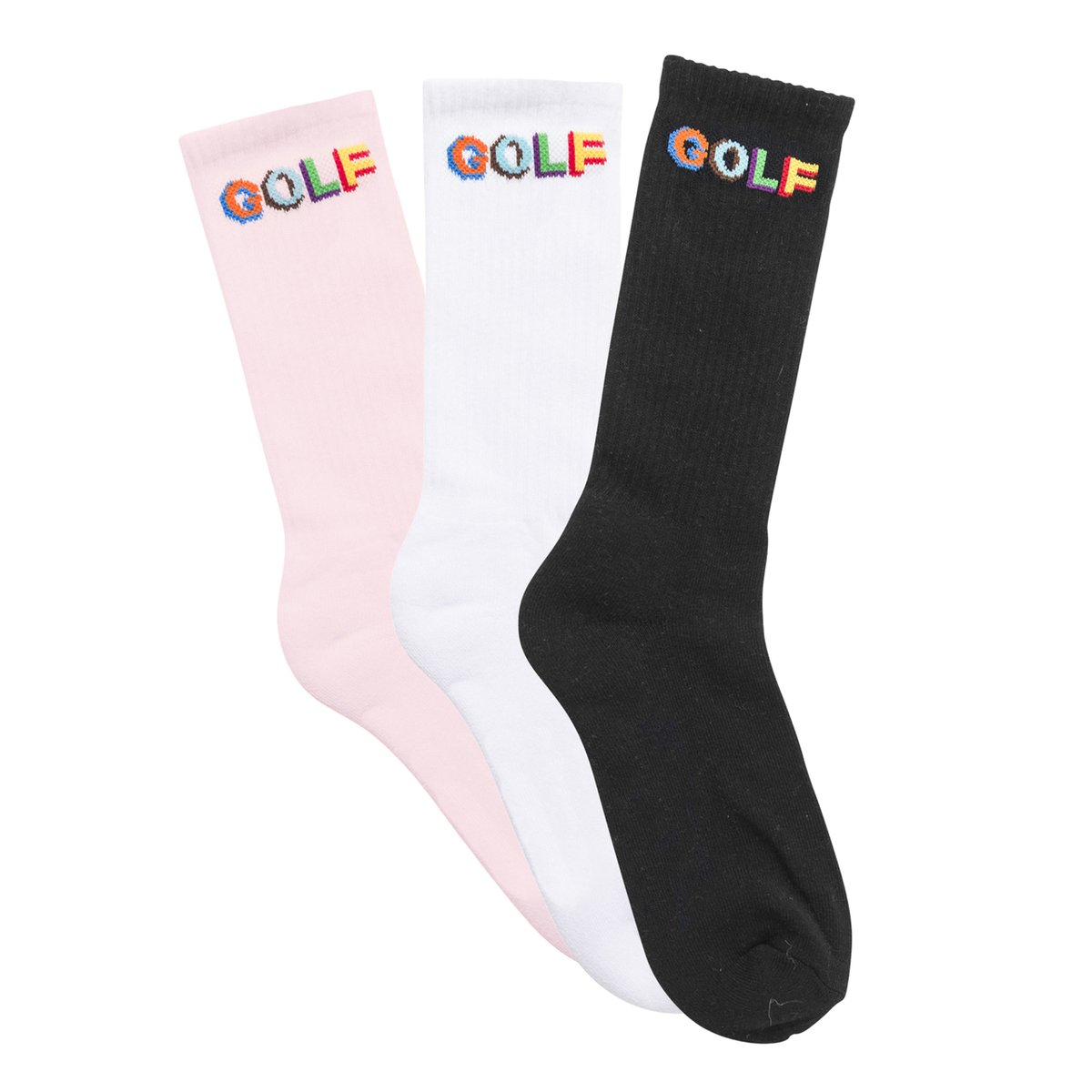 Golf Wang GOLF BASIC SOCKS (3 PACK) (Autumn) - $30.00