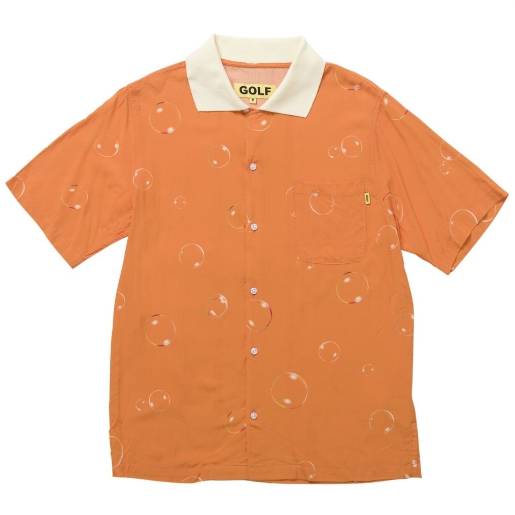 BUBBLE SHORT SLEEVE BUTTON UP
