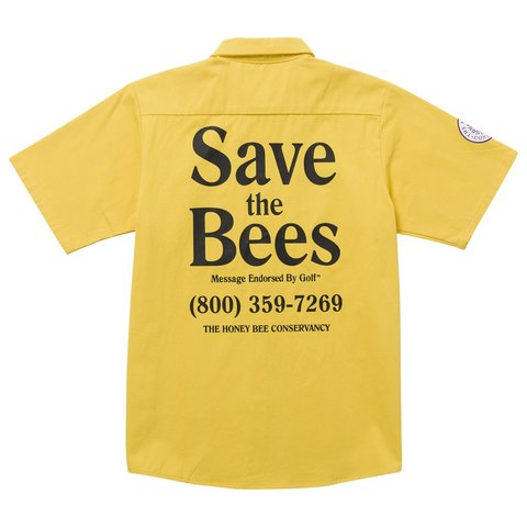 Golf Wang SAVE THE BEES SHORT SLEEVE WORK SHIRT - Colorway