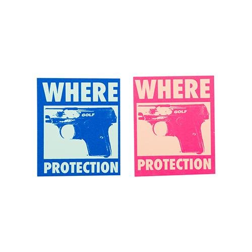 WHERE PROTECTION STICKER (2/PK) 1.75"