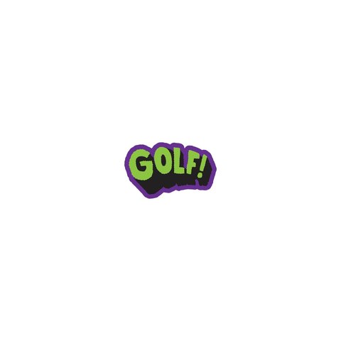 Golf Wang WHAM STICKER 2" - $2.00