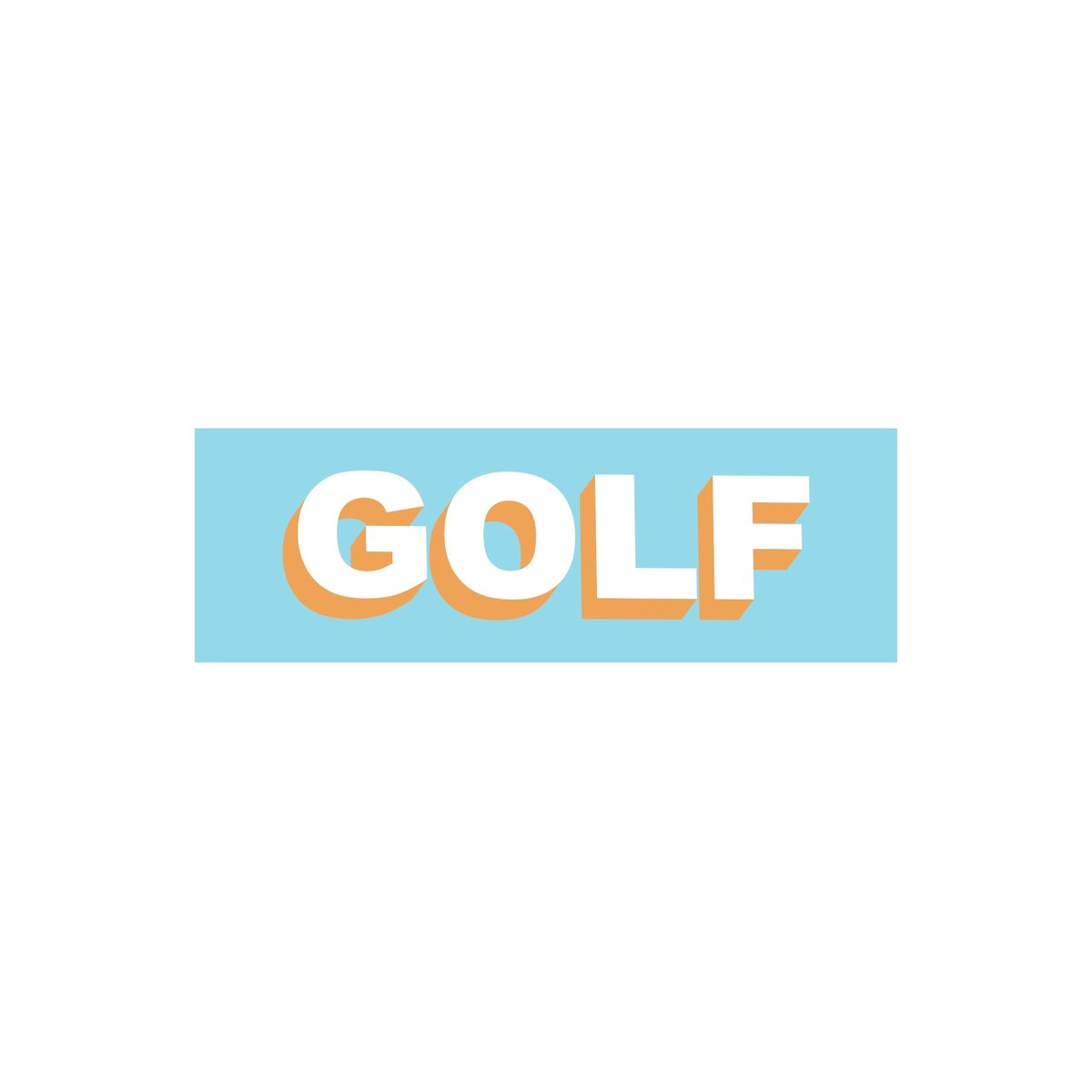Golf Wang GOLF STICKER - TWO TONE (Autumn)
