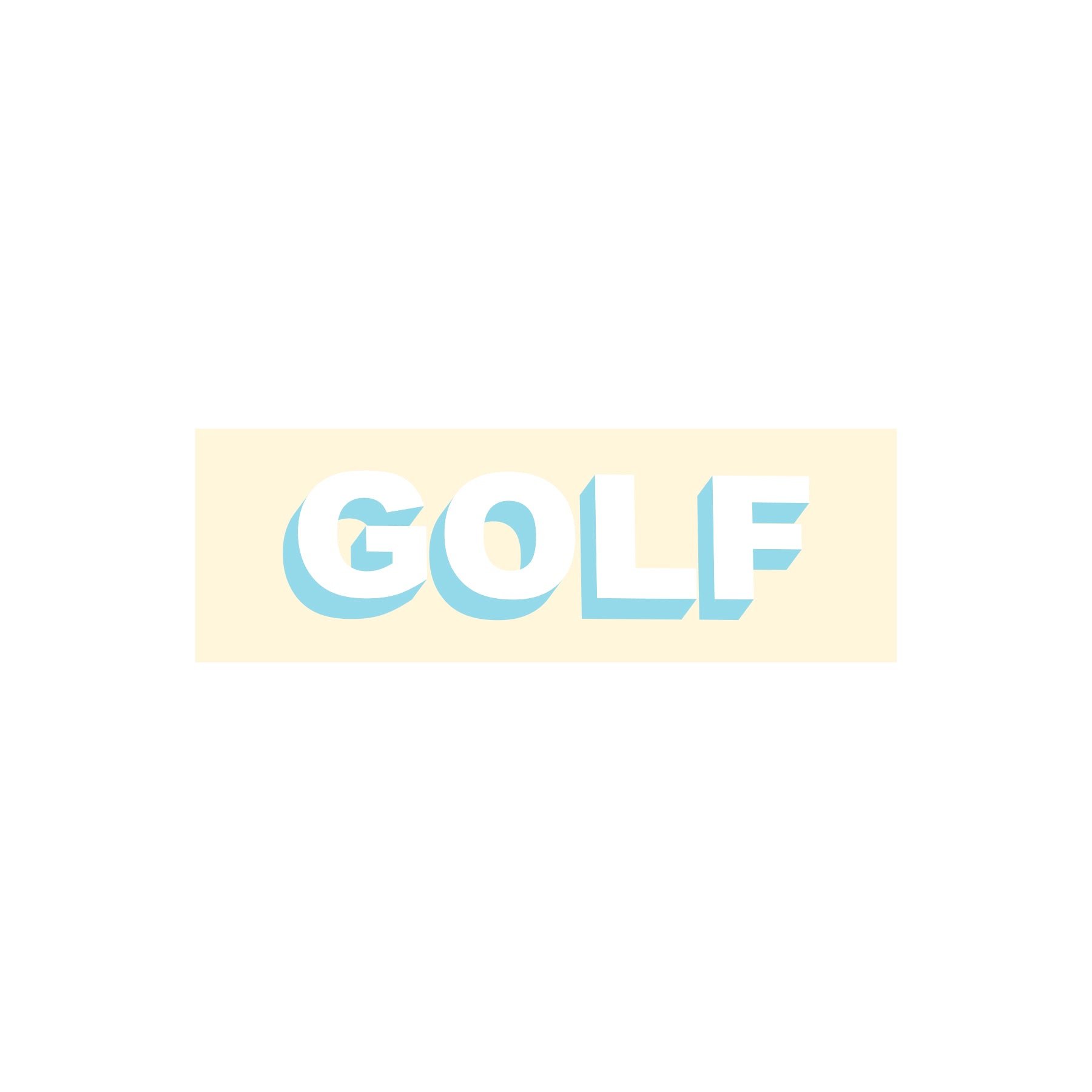 GOLF STICKER - TWO TONE