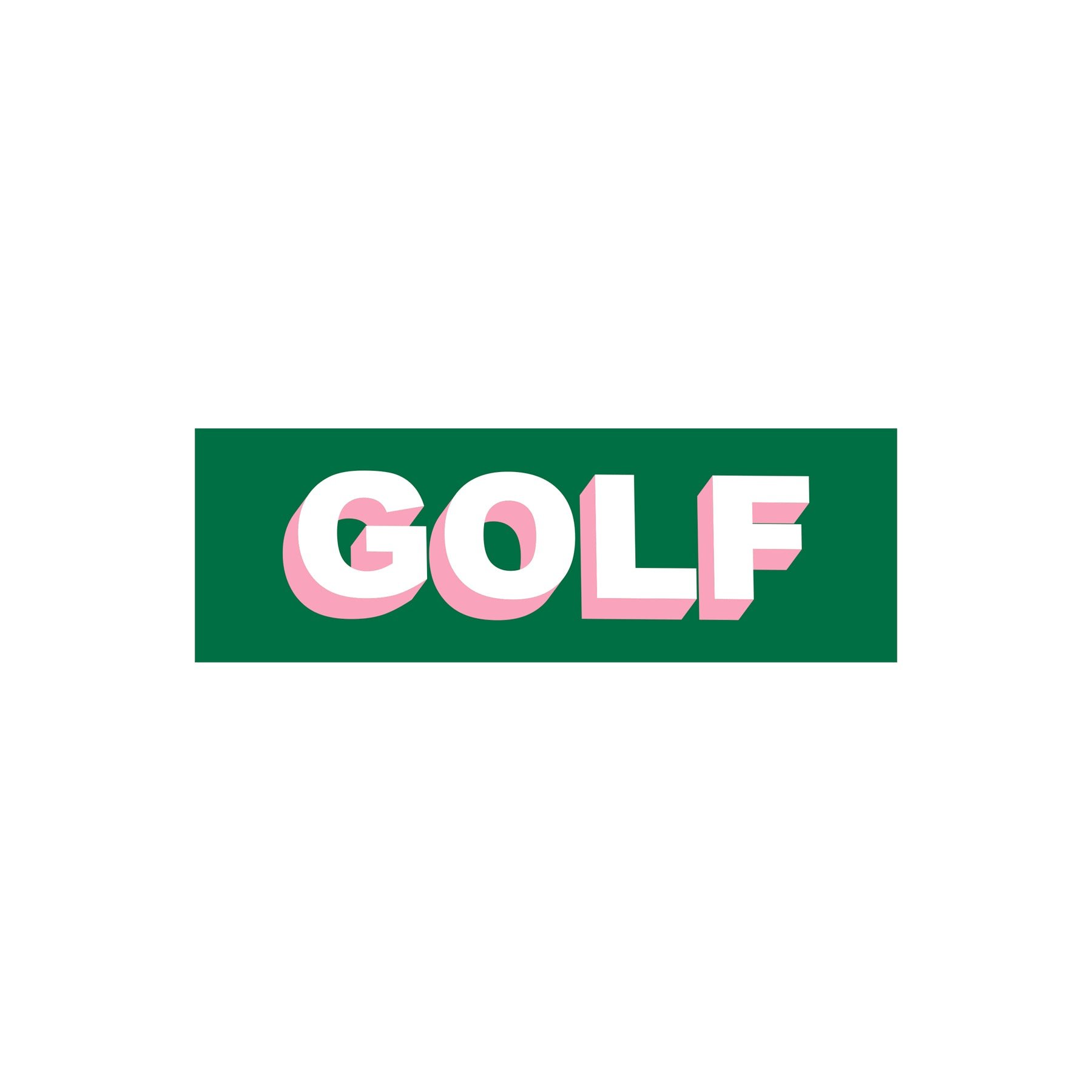 GOLF STICKER - TWO TONE
