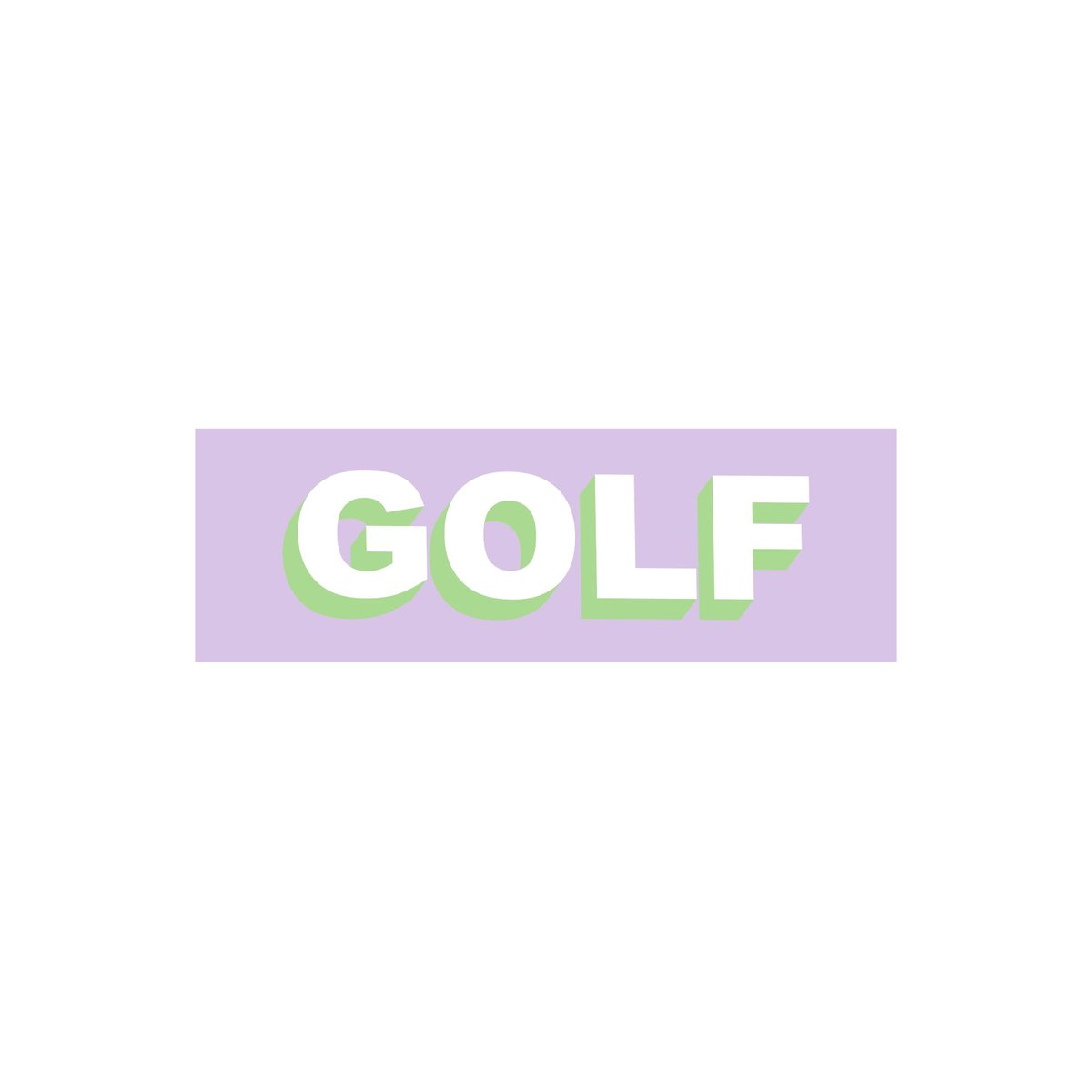 Golf Wang GOLF STICKER - TWO TONE (Autumn)