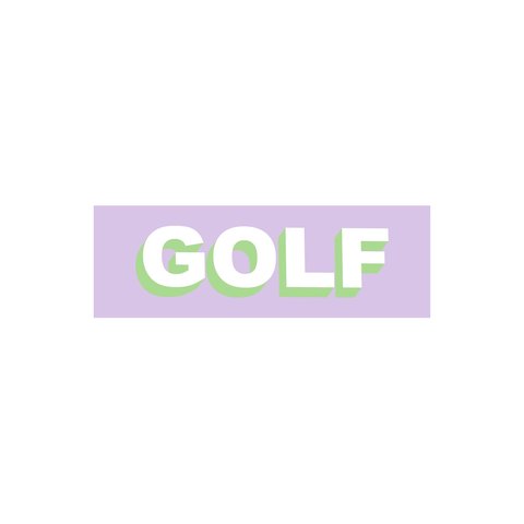 Golf Wang GOLF STICKER - TWO TONE