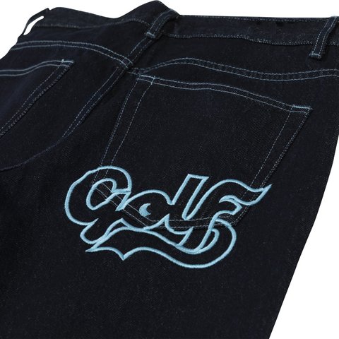 Golf Wang BIG CURSIVE DENIM JEANS - Colorway