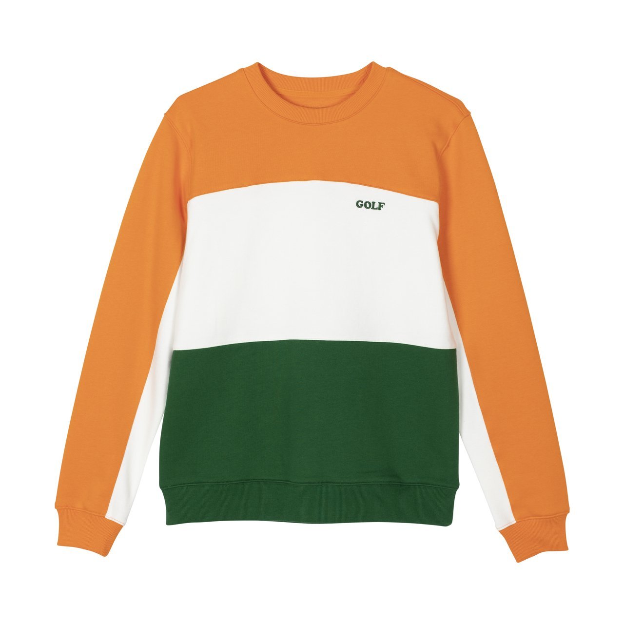 PANELLED FLEECE CREWNECK