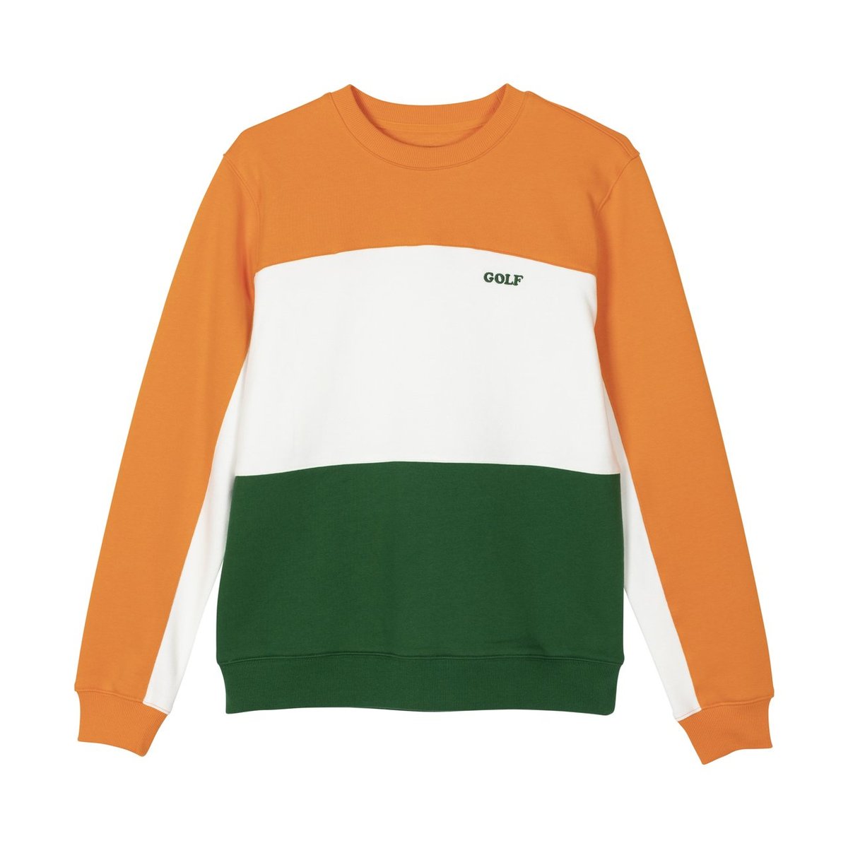 Golf Wang PANELLED FLEECE CREWNECK (Autumn) - $90.00