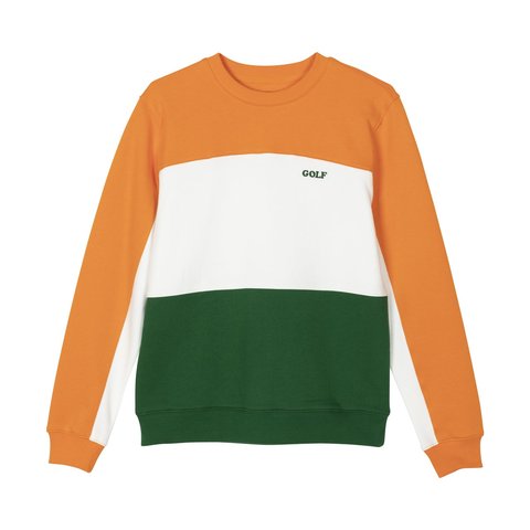 Golf Wang PANELLED FLEECE CREWNECK - $90.00