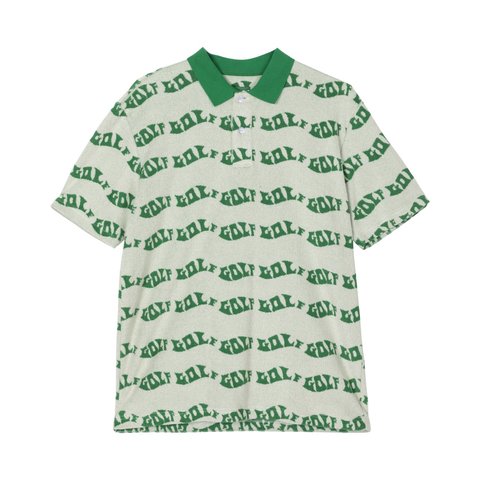 Golf Wang WAVES TERRY CLOTH POLO - $80.00