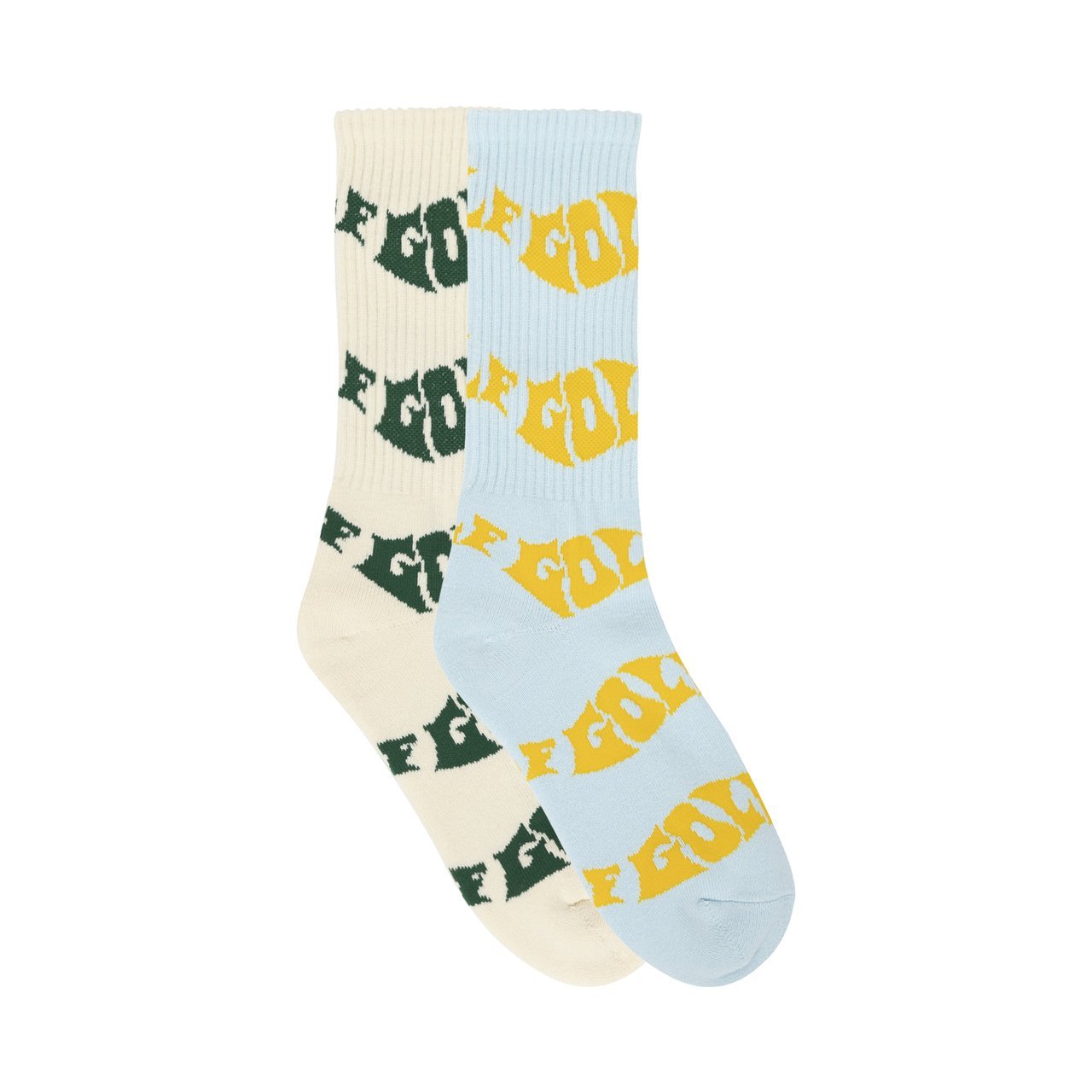 WAVY TERRY 2PK SOCKS
