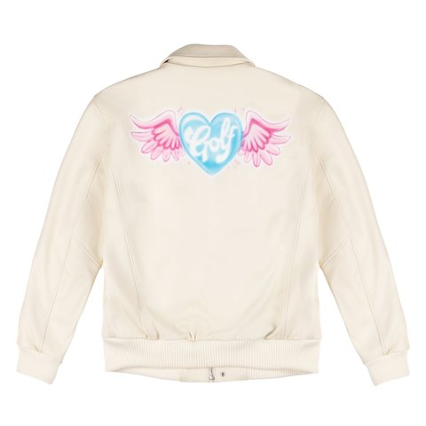Golf Wang AIRBRUSH HEART BOMBER JACKET - $300.00