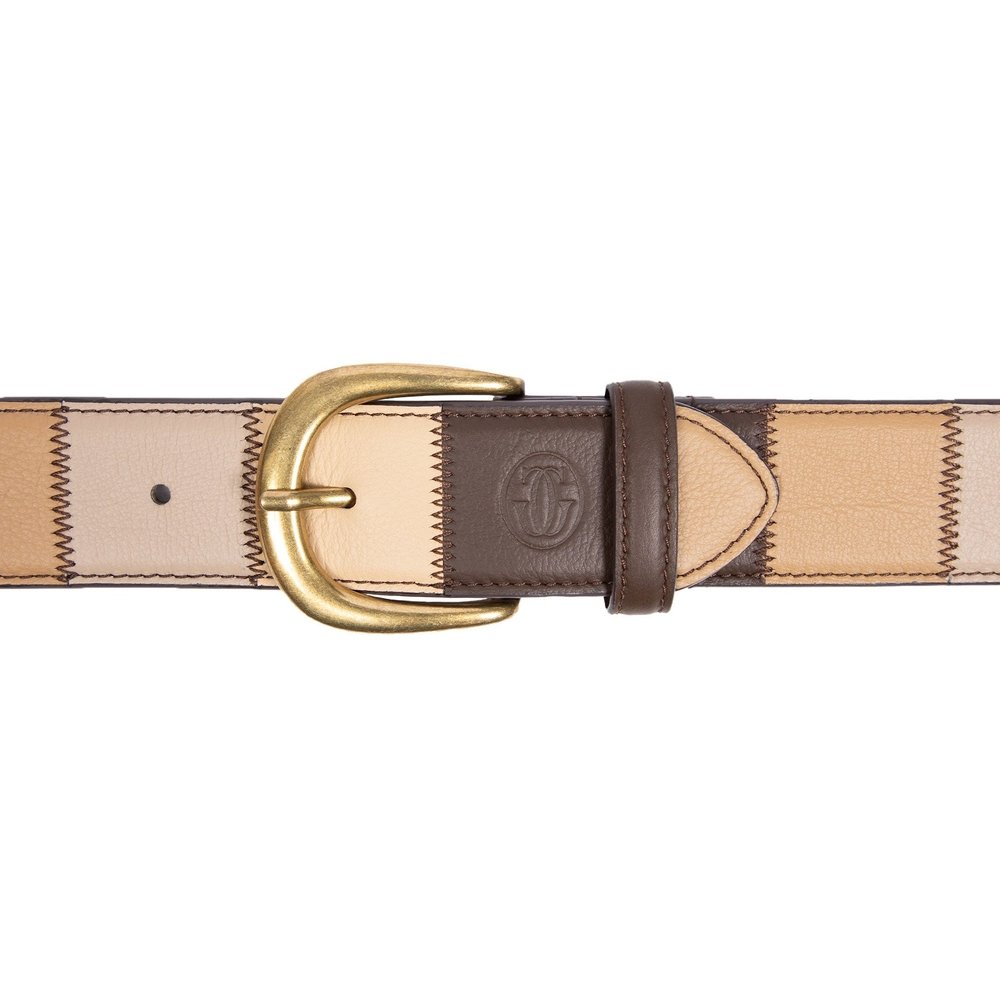 LEATHER PATCHWORK BELT