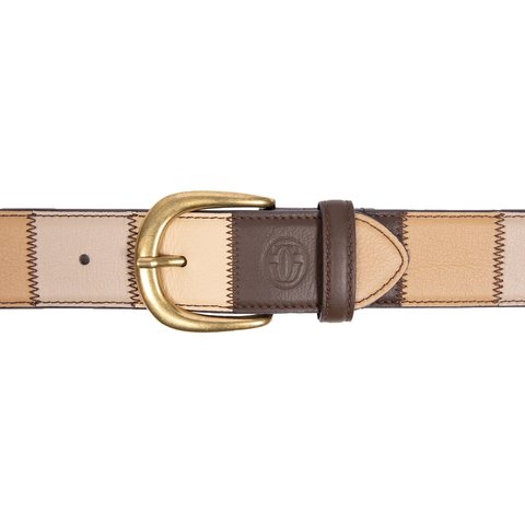 Golf Wang LEATHER PATCHWORK BELT - $90.00