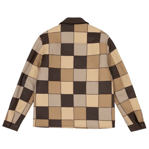 Golf Wang LEATHER PATCHWORK JACKET - Colorway