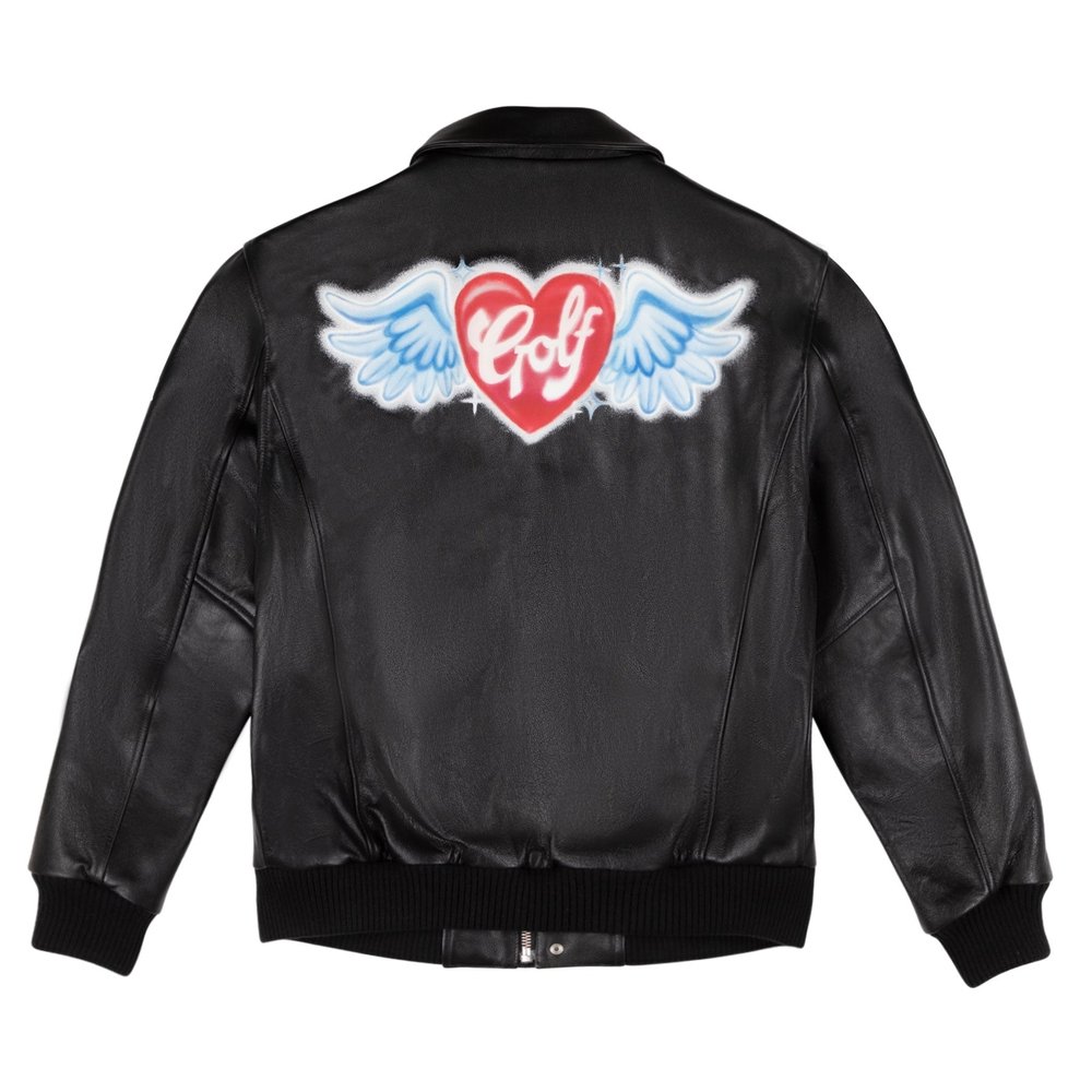 AIRBRUSH HEART BOMBER JACKET
