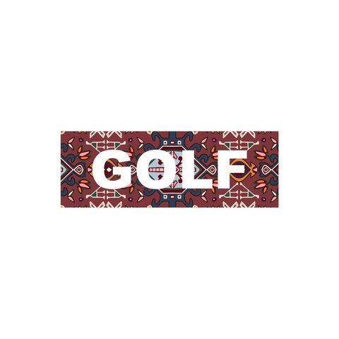 Golf Wang RUG PATTERN LOGO STICKER by GOLF WANG - $5.00