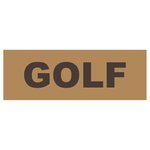 FALL LOGO STICKER by GOLF WANG