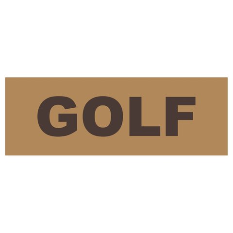 Golf Wang FALL LOGO STICKER by GOLF WANG