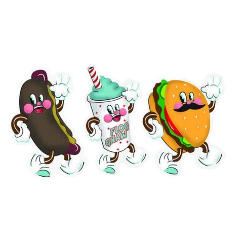 FLOG GNAW DIE CUT STICKER PACK