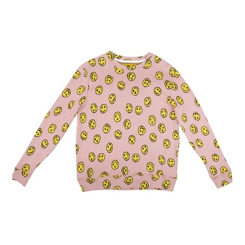 Golf Wang ALLOVER HAPPY FACE SWEATER - $110.00
