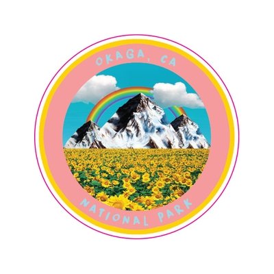 OKAGA NATL' PARK STICKER 3"