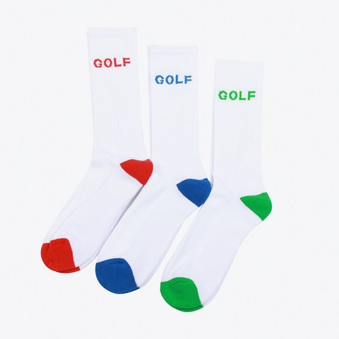 Golf Wang GOLF 3 PACK SOCKS - $25.00