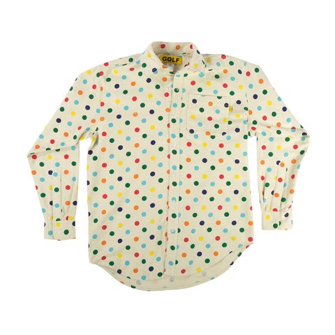 Golf Wang DOTS LONG SLEEVE FLANNEL MULTI - $110.00