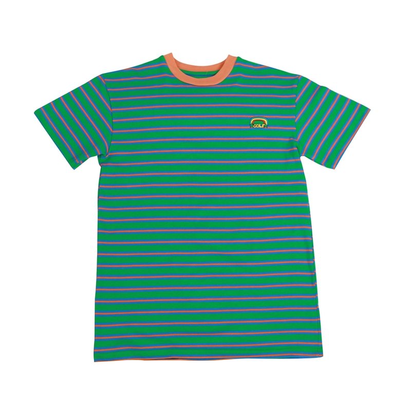 RAINBOW GOLF STRIPED SHORT SLEEVE