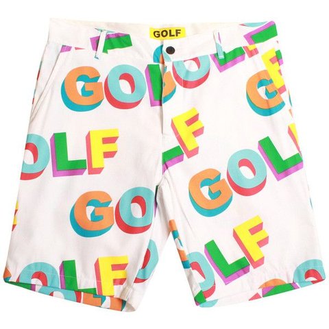Golf Wang CHINO SHORTS GOLF 3D PRINT - $90.00