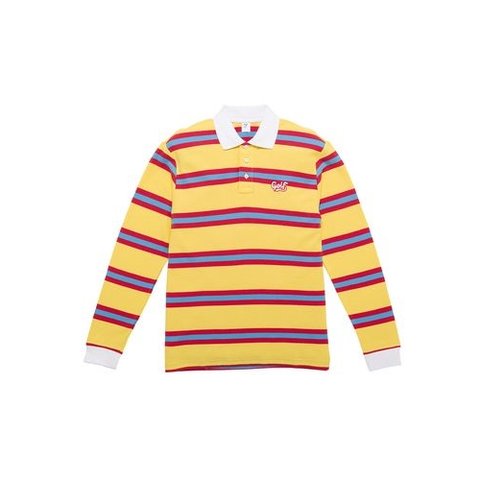 GOLF CURSIVE LONG SLEEVE SOLID POLO