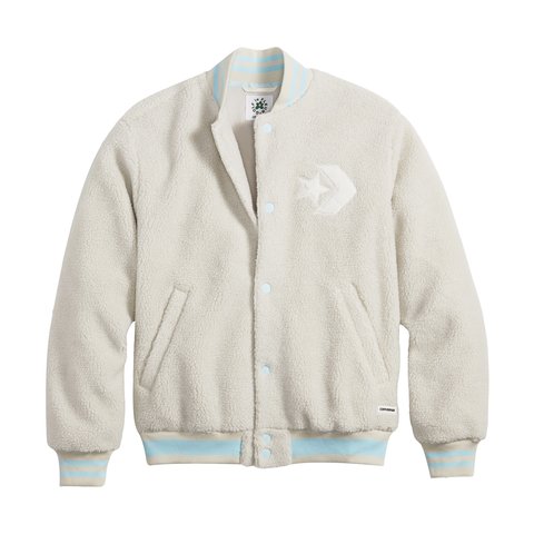 GOLF LE FLEUR TTC SHERPA VARSITY BOMBER PALE PUTTY