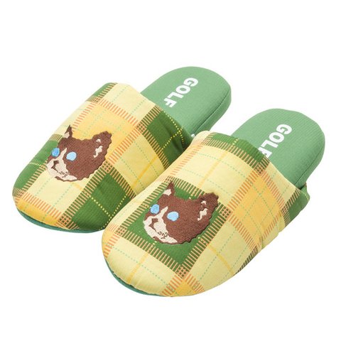 KILL CAT PLAID HOUSE SLIPPERS