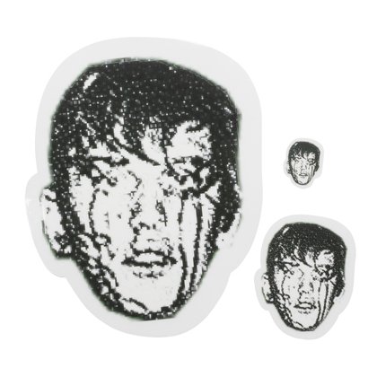 PUNK FACE STICKER 3/PK