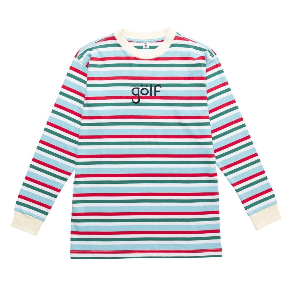 GOLF EURO STRIPED LONGSLEEVE TEE