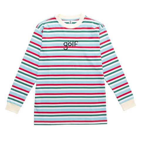 GOLF EURO STRIPED LONGSLEEVE TEE