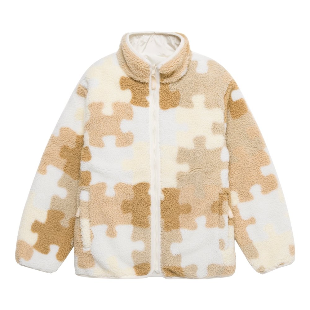 PUZZLE CAMO REVERSIBLE FLEECE JACKET