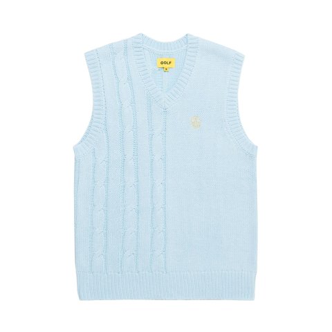 Golf Wang GRAND LOGO SPLIT CABLE VEST - $100.00