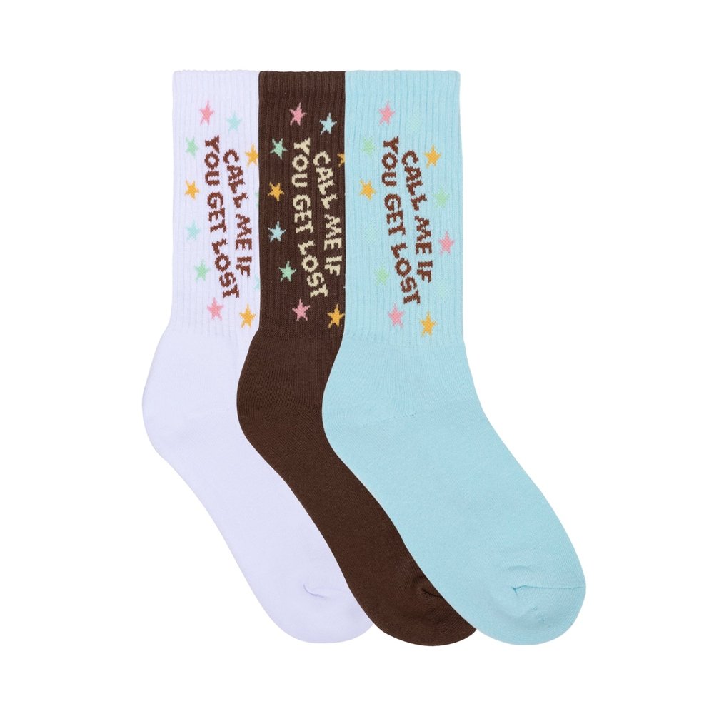 STAR STAMP SOCKS 3PK