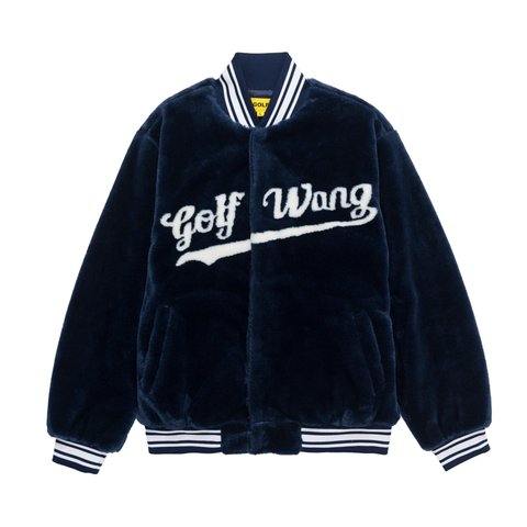 Golf Wang SCRIPT FUR BASEBALL JACKET - Colorway