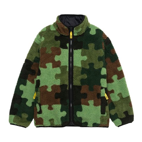 Golf Wang PUZZLE CAMO REVERSIBLE FLEECE JACKET - $180.00