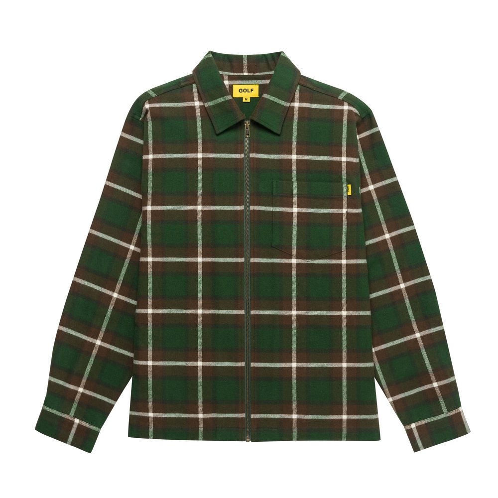 PLAID FLANNEL ZIP JACKET