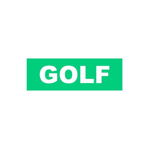 Golf Wang GOLF LOGO STICKER - $5.00